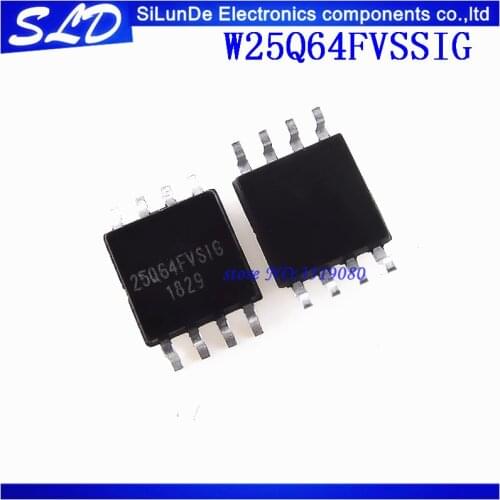5pcs/lot W25Q64FVSSIG W25Q64FVSIG 25Q64FVSSIG 25Q64FVSIG 25Q64FVS1G W25Q64 25Q64 SOP8 new and original