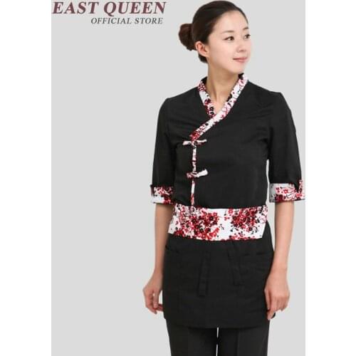 New Design Sushi Chef Uniform Retaurant Food Service Waitress Uniform Japanese Kimono Japanese Chef Jacket NN0063 E