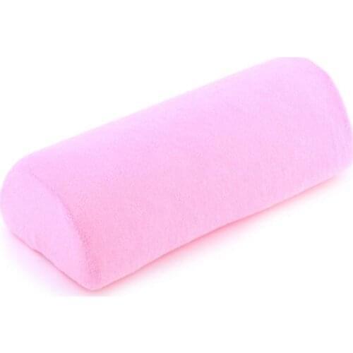 1Pc Hand Rests Soft Column Pink Color Nail Art UV Gel Polish Manicure Care Salon Half Hand Cushion Rest Pillow Nail Art Tools
