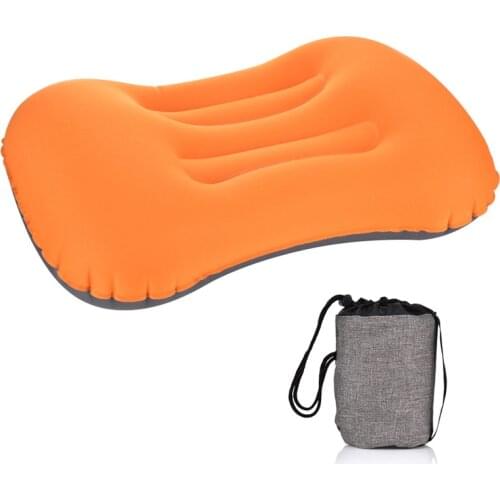 Portable Outdoor Travel Camping Pillow Compressible Inflatable Cushion Soft Neck Protective HeadRest Pillow