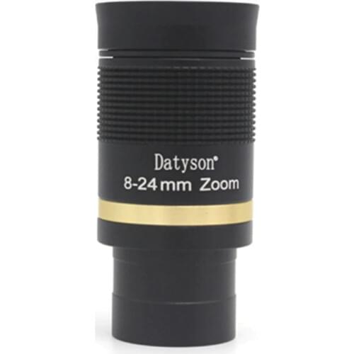 Datyson Telescope Accessories 8-24mm Zoom Broadband Green Film with Optical Glass Eyepiece Full Metal Continuous Zoom