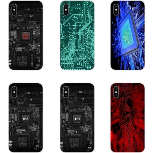 Cute A6 A7 Chip Internal Board TPU Transparent Case For Xiaomi Mi4 Mi5 Mi5S Mi6 Mi A1 A2 5X 6X 8 9 Lite SE Pro Mi Max Mix 2 3 2S