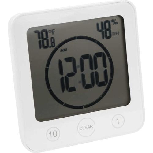 Digital Display Thermometer White Outdoor Garden Waterproof Temperature Meter with Hook White/Green/Blue
