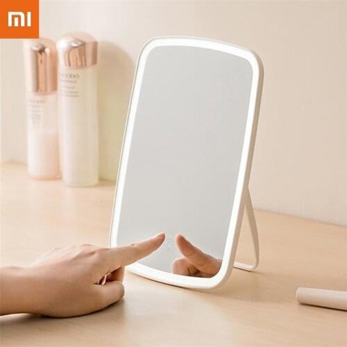 Xiaomi YoupinJordan& judy Intelligent makeup mirror rechargeable led light portable folding light mirror dormitory desktop