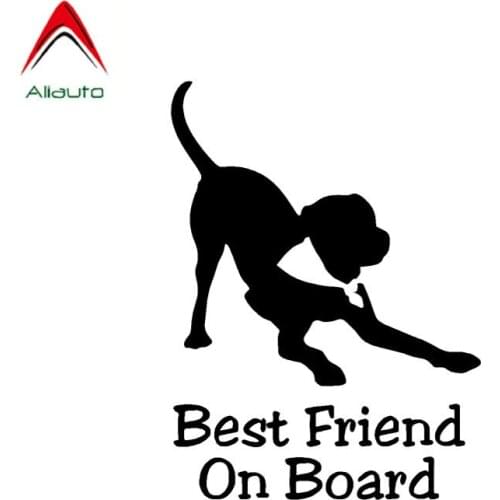Aliauto Best Friend Dog Baby on Board Vinyl Car Sticker Waterproof Reflective Decals Automobile Decoration Accessories,15cm*11cm