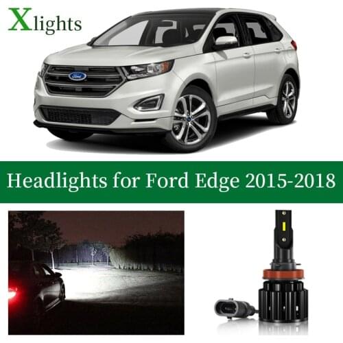 Xlights Led Headlight Bulb For Ford Edge 2015 2016 2017 2018 Low High Beam Canbus No Error Car Headlamp Lamp Light Accessories