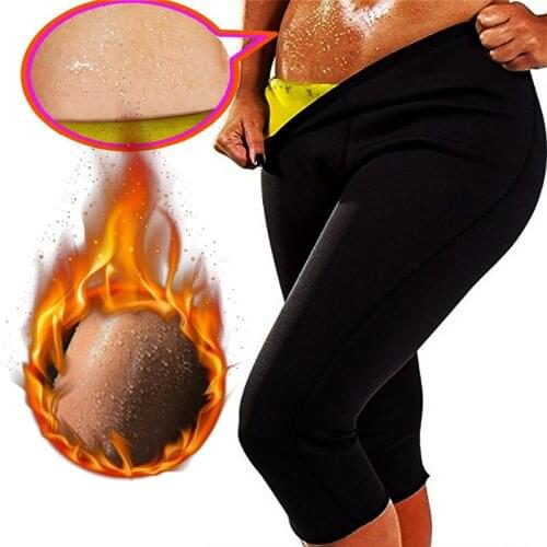 Twinso Women Neoprene Sauna Pant Slimming Waist Trainer Gym Short Capris Sports Leggings Body Shaper Slim Tummy Control Panties