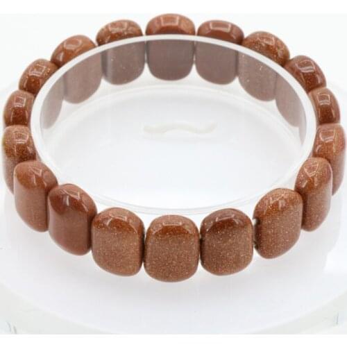 Golden sand elastic bracelet multi element collocation DIY stone,two shapes can be selected fashion jewelry wholesale and retail