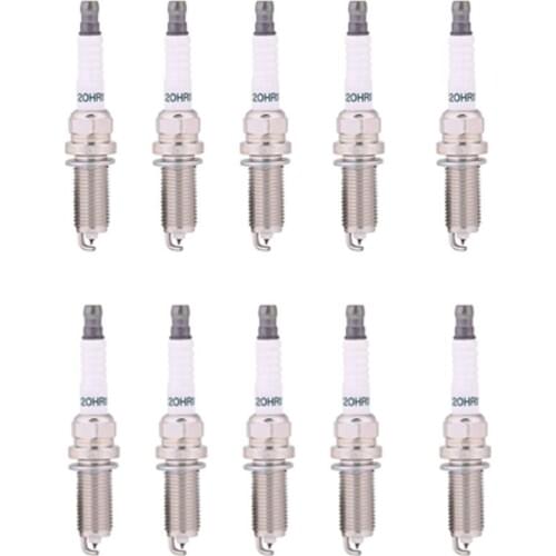 10Pcs/Lot SC20HR11 90919-01253 Apply to Iridium Spark Plugs for Toyota-Corolla-Vios 1.6