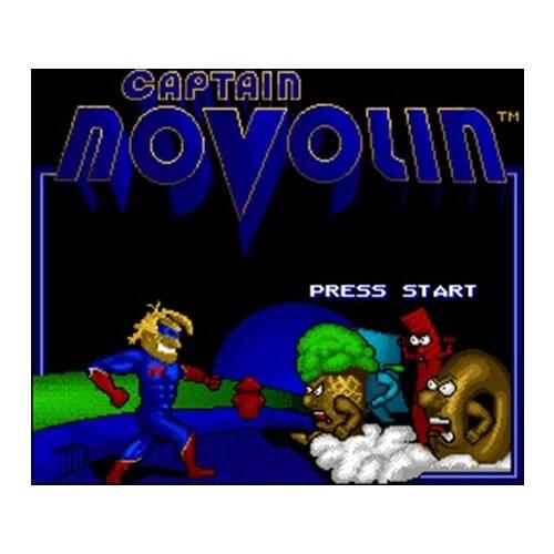 Captain Novolin 16 bit Big Gray Game Card For NTSC Game Player Drop Shipping