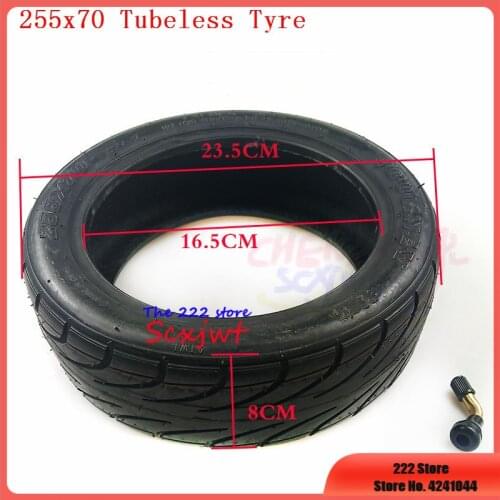 255x70 Electric Scooter Vacuum Tire Folding Mini Leisure Car 10 Inch Electric scooter balancing car Tubeless Tyre 255*70