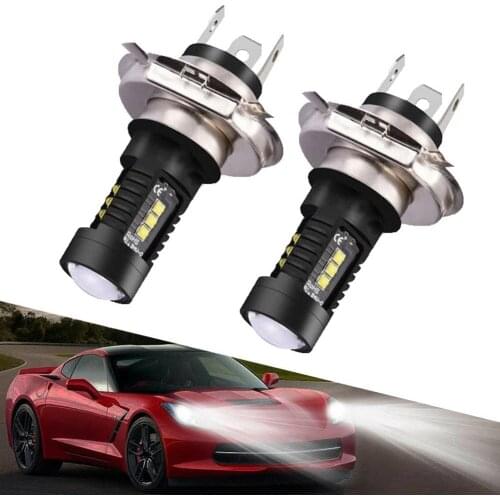 55% Hot Sales!!! 2Pcs H4 9003 60W 6000K Car Vehicle LED Headlight High Low Beam Fog Lamp Bulb