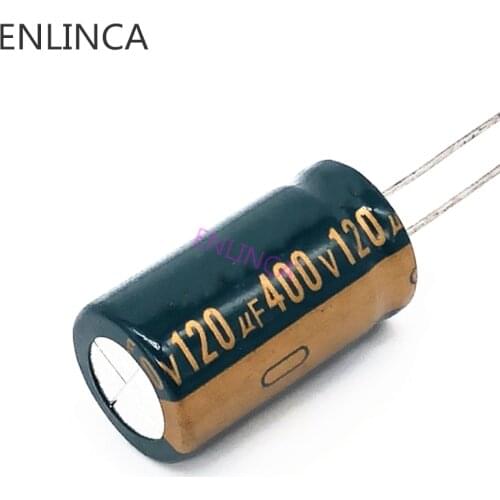2pcs/lot 400V 120UF high frequency low impedance 400V120UF aluminum electrolytic capacitor size 18*30 20