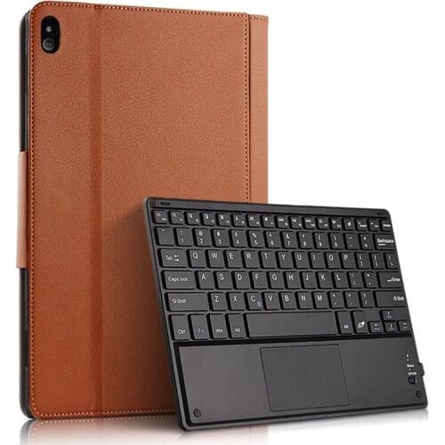 Bluetooth Keyboard Protector PU Leather TAB E10 10.1" Tablet Case for Lenovo Tab E10 TB-X104L TB-X104F Protective Cover + Pen