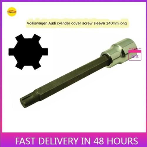 For Volkswagen Audi Cylinder Head Screw Sleeve 1/2DRM10s Audi Cylinder Head Screw Removal Tool 140mm Long