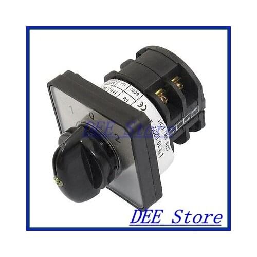 Latching Three Position 8 Terminal AC 660V 10A Cam Combination Changeover Switch