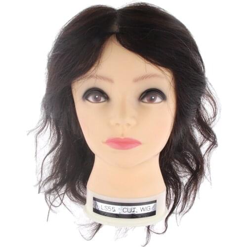 Cosmetology Afro Mannequin Head Human Hair For Braiding Hair Practice Head