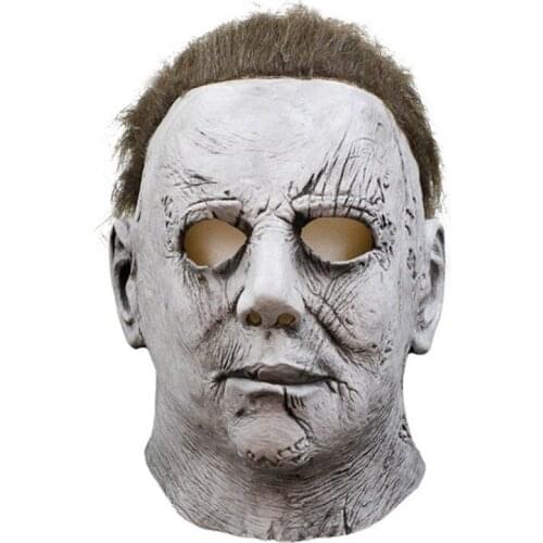 2020 Hot Movie Xmas Horror Michael Myers Mask Cosplay Adult Latex Full Face Helmet Xmas Party Scary Props