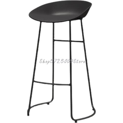 Fashion Bar High Chair Simple Bar Chair Nordic Iron Bar Chair Net Red Front Desk High Chair Bar Chair
