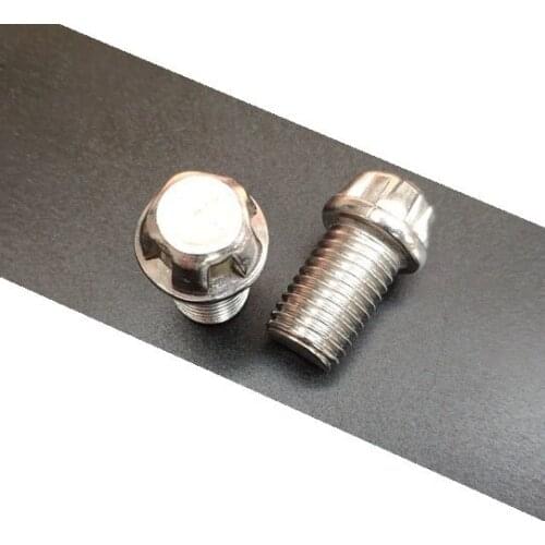 2set M16 stainless steel railway high-speed rail anti-theft screws Torx head band washer spring pad screw ground terminal bolt