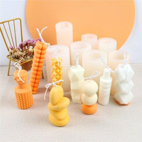 The New Jumbo Silicone Candle Mold Crystal Bubble Round Ball Aroma Decor Sphere 3D Stereo DIY Handmade Grafts Supplies Irregular