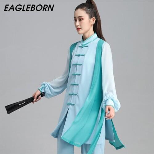 New Women Tai Chi Uniform Kung Fu Hanfu Tai Chi Set Three-piece Set Chinese Clothes for Women Tai Chi Clothing Tang Suit Chinese