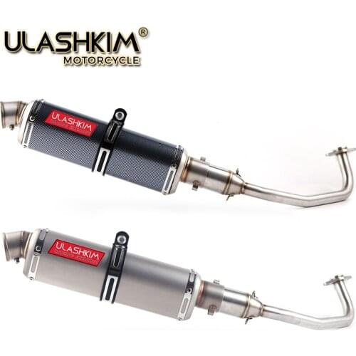 PCX150 PCX125 PCX 125 150 Motorcycle Scooter Exhaust Muffler Full System Middle Pipe Slip On Escape Fit For HONDA PCX125 PCX150