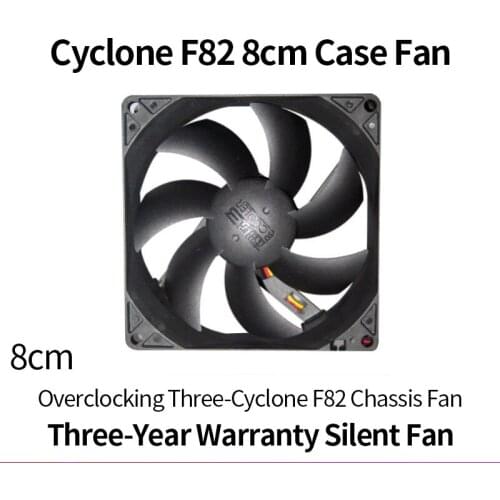 Overclocking Three Cyclone F82 Chassis 8cm Gale Volume Cpu Fan Power Fan Desktop