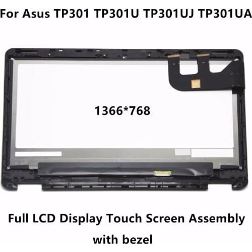 13.3"Full LCD Screen Touch Digitizer Display Assembly +Bezel For Asus TP301 TP301U TP301UJ TP301UA TP301UA-C4018T TP301UJ-C4011T