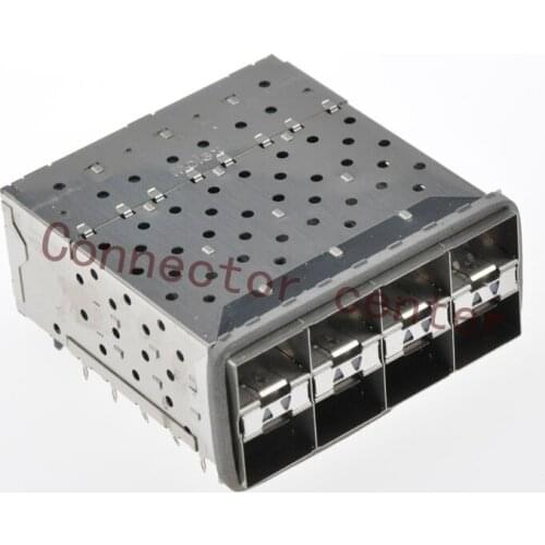 SFP SFP+Connector For Molex tacked 2-by-4 Multi-Port Connector with 2 Inner Lightpipe Ports 160Circuits 760465002