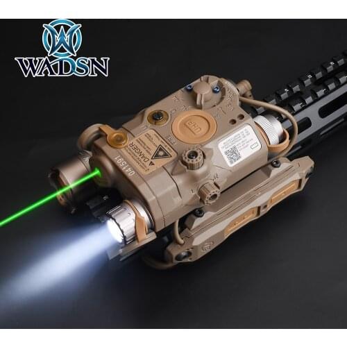 Softair Tactical PEQ-15 Red Green IR Laser Light WMX200 Flashlight Strobe Peq15 TAPS Double Remote Control Fits for 20mm Rail