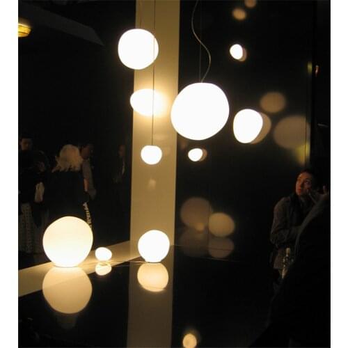 Modern White Glass Pendant Light Suspension Light Pebble Pendant Lamp For study room Bar simple Home Pendant lighting PA0176