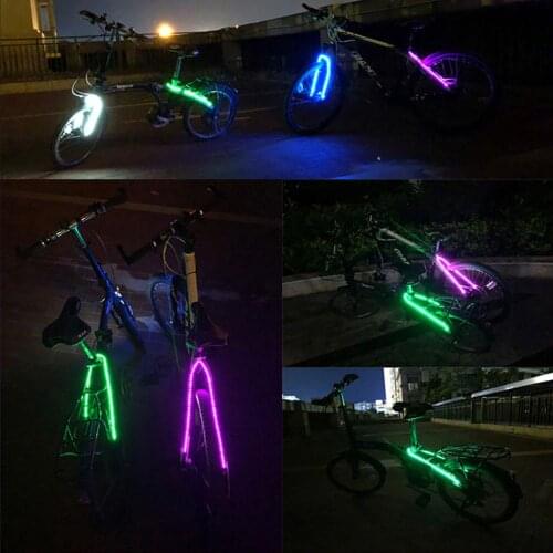Bicycle Bike Rear Frame Decorative LED Strip Cycling Warning Light Tail Lamp