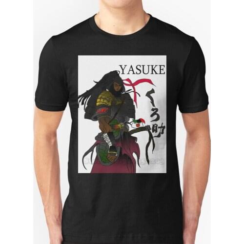 Yasuke : Vassal Of Nobunaga Sleeve Short T Shirt Streetswear Harajuku Summer High Quality T-Shirt Tops Black History Black