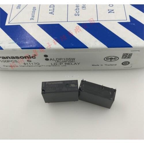 100PCS/lot Signal relay ALDP105W ALDP105 DC5V ALDP112W ALDP112 DC12V ALDP124W ALDP124 DC24V 5A 4pin A group of normally open