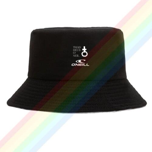 2021 ONeil Classic Popular White Logo Flat Top Breathable Bucket Hats Unisex Summer Printing Fishermans Hat