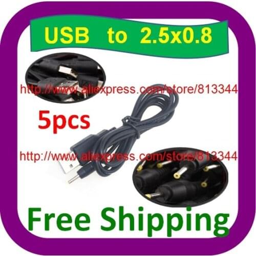 5 pcs Free Shipping 5V 2A USB Cable Lead for NOVO9 Firewire, PIPO M9 Ampe A10 Sanei N10 3G Tablet PC
