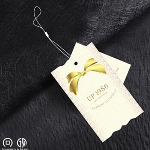 500pcs Customized label paper printed tag clothes tags paper labels tags 300g one-piece