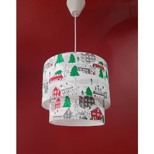 Rüyam Lampshade Two-Layer Children 'S Room Pendant Lamp Chandelier
