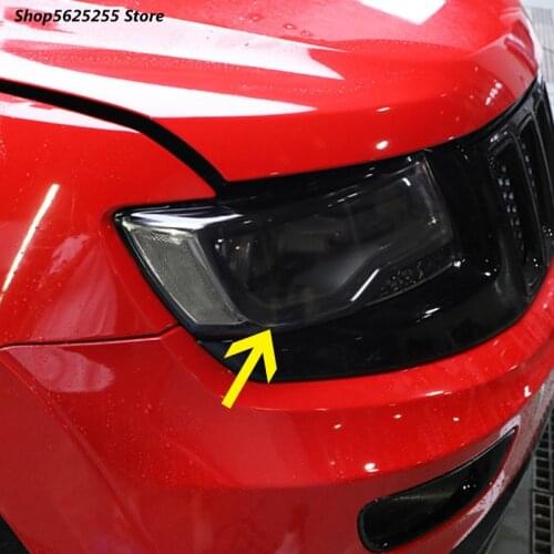 For Jeep Compass Grand Cherokee Wrangler Renegade Accessories Headlight Film Blackened Protective TPU Membrane Car Decoration