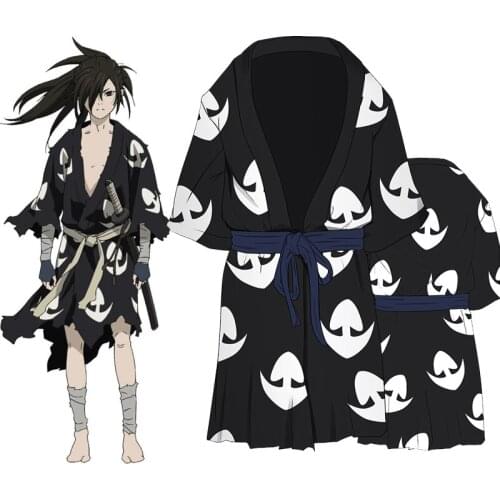 Anime Dororo Bathrobe Cosplay Hyakkimaru Kimono Onesies Jumpsuit Costume Pyjamas Sleepwear Robe Bathing Gown