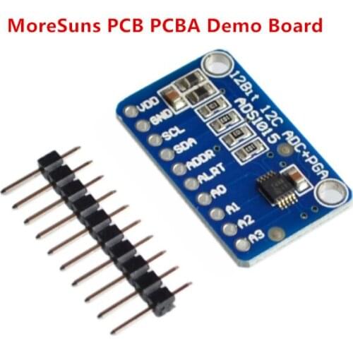 Free Ship 10pcs ADS1015 ADC ultra-compact 12-precision ADC module development board