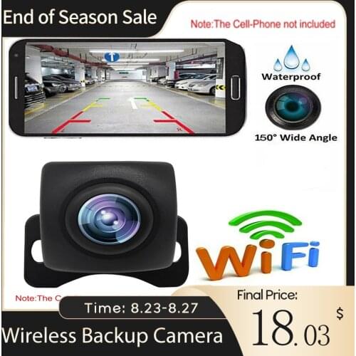 Wireless Backup Camera USB Cable HD WIFI Rear View Camera for Car, Vehicles, WiFi Backup Camera LCD Wireless Reversing Monitor