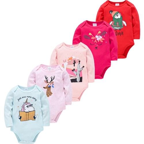 Baby Clothes For Newborns Bodysuits 5PCS 3PCS 100%Cotton Baby Boy Clothing Ropa de bebe Baby Girl Bodysuit Body Bebe Jumpsuits