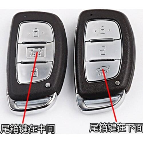 DAKATU 3 Button Smart Key Shell Replacement For Hyundai IX35 IX25 Elantra Verna Remote Car Key Case Shell With Logo