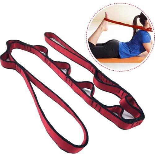 Yoga Stretch Resistance Band Exercise Expander Elastic Band Pull Up Assist Bands with Multiple Grip for Fitness Training Pilates