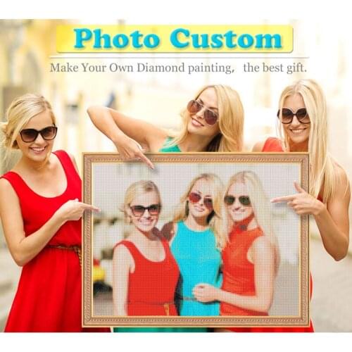 Photo Custom Diamond Painting Cross Stitch Full Square Picture of Rhinestone DIY Diamond Mosaic Diamond Embroidery Sale