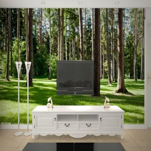 Photo wallpaper 3D custom forest scenery mural wallpaper TV backdrop bedroom living room sofa mural