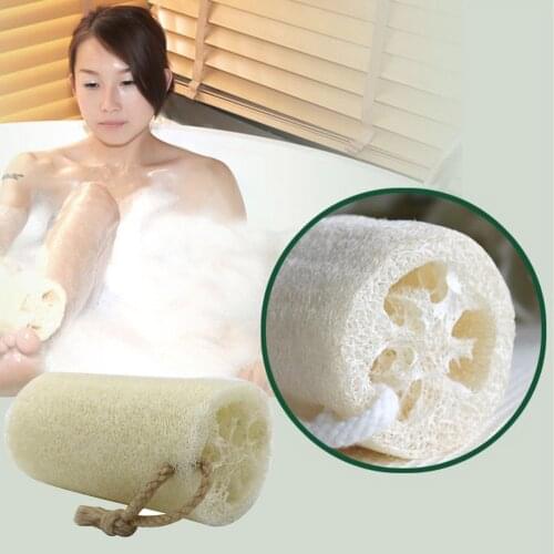 1 Pc Natural Exfoliating Loofah fiber Luffa veins net Scrubber For Brush dishes tableware Body Shower Bath Spa acne rubbing bath