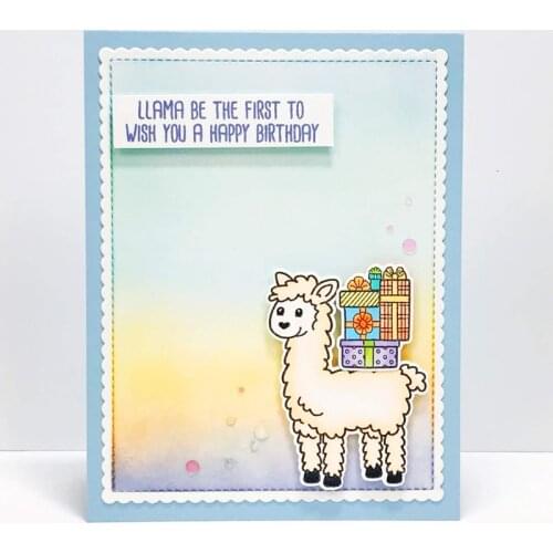 HOLA! Christmas Llama Clear Stamps for DIY Scrapbooking Craft Making Decoration Transparent Stempels New Silicone Seal